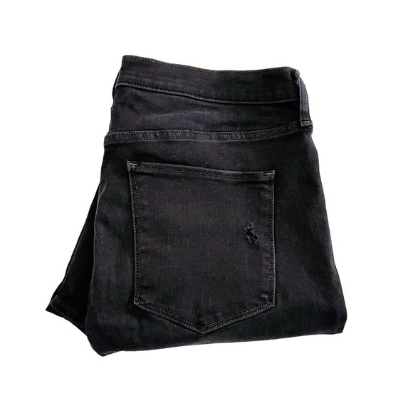 Gap Denim High Rise Favorite Jegging Black Denim Jeans SZ18 34T - Picture 1 of 5